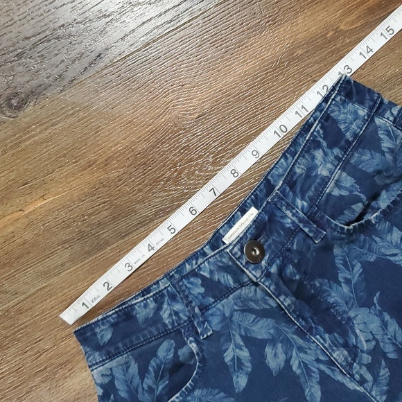 J Jill X Christian Sirano Tropical Leaf Denim Jeans - Picture 5 of 8